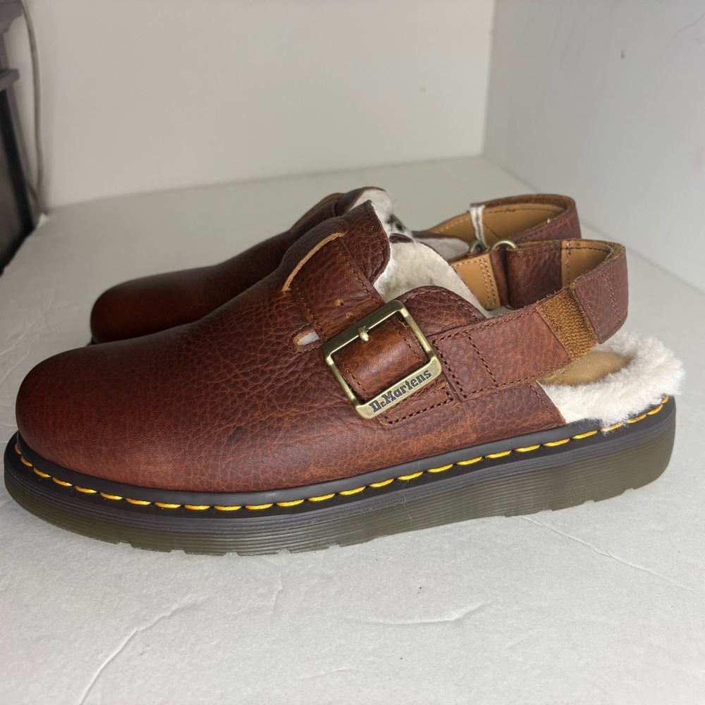 DR. Martens  JORGE II FAUX FUR LINED SLINGBACK MULES size 10 - Picture 3 of 8